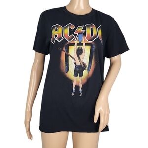 AC/DC Hard Rock Band Music Group Flick of The Switch Adult T-Shirt Tee